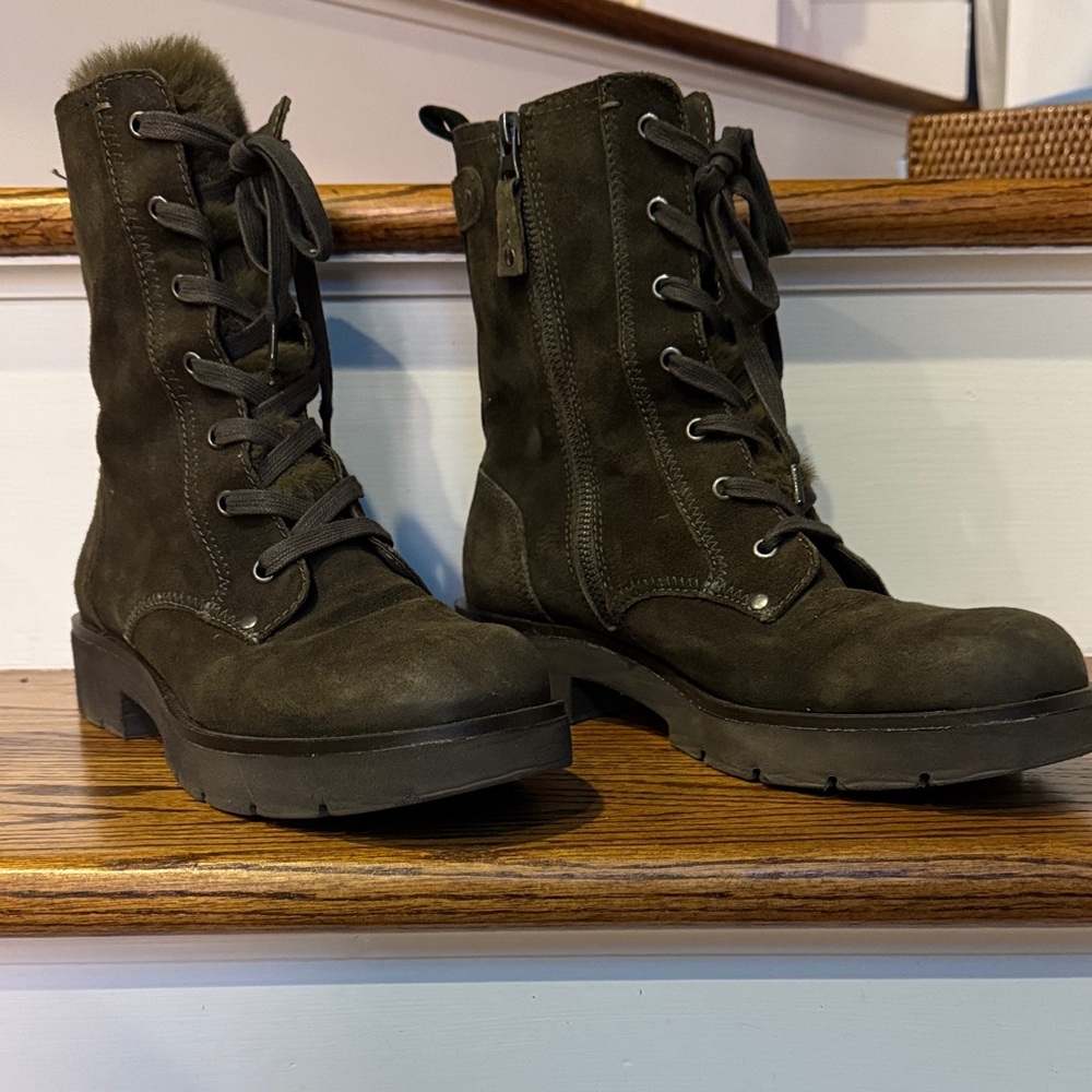 OTBT Summit 7M Dark Olive Combat Boots